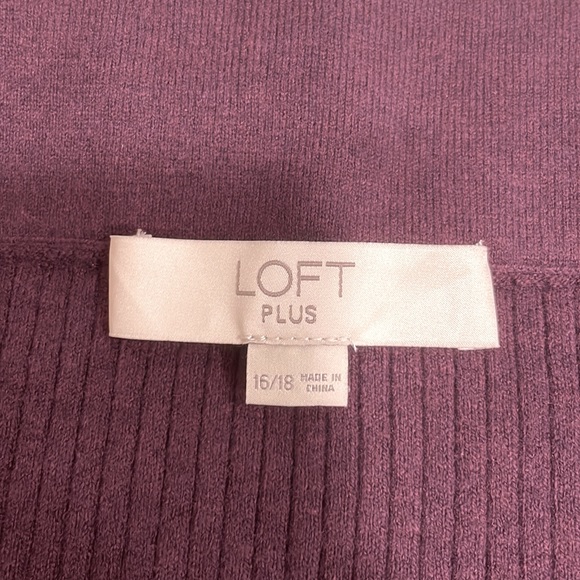 Loft Plus Eggplant knit skirt - SZ 16/18 - Picture 4 of 4